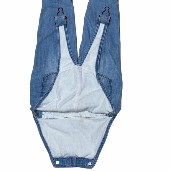 Oshkosh Denim Fleece Lined Overalls, 12 Months - Picture 3 of 4